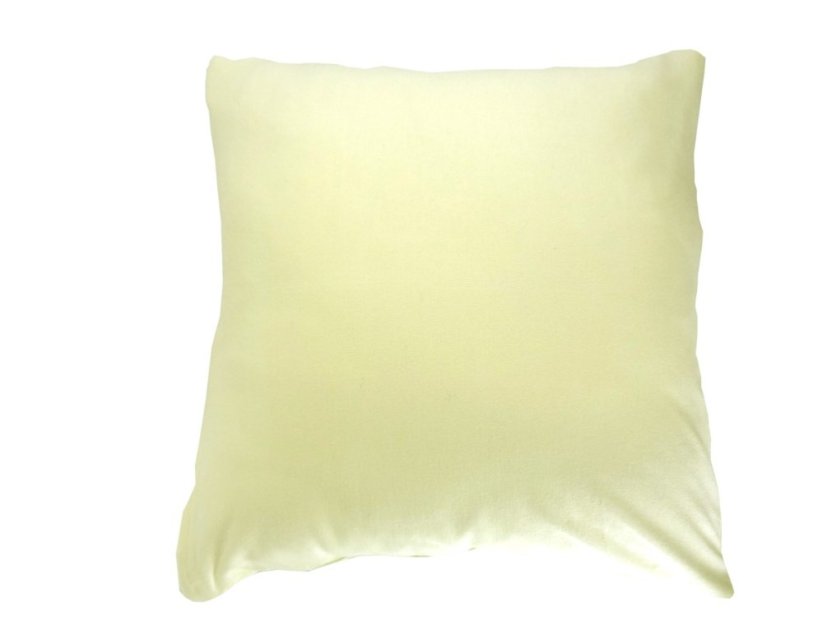 Povlak na polštář 40x40cm jednobarevný smetanový ze 100% bavlny