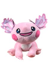 Krásná plyšová hračka Axolotl v růžové barvě neboli taky vodní dráček. Krásná plyšová hračka Axolotl v růžové barvě neboli taky vodní dráček.