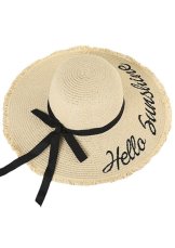 Slamněný dámský klobouk Hello sunshine