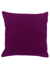 Dekorační povlak na polštářek 40x40cm s zipem suedine aubergine 1224
