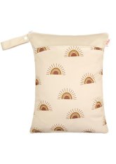 Plážová taška na zip 30x40cm - Slunce béžová Plážová taška na zip 30x40cm - Slunce béžová