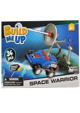 Stavebnice Build me up space warrior průzkumné vesmírné vozidlo modré 34ks kostek