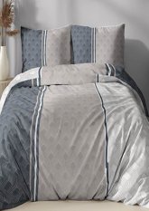 Flanelové povlečení 140x200 + 70x90 - Geometrické tvary šedo/béžové Flanelové povlečení 140x200 + 70x90 - Geometrické tvary šedo/béžové