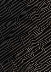 Bavlněné saténové povlečení 140x200 +70x90 - Proužky černozlaté detail