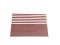 Luxusní prostírání Stripe 30x45cm pruhy bordó omyvatelné