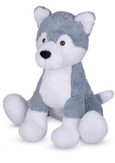 Velký plyšový pes Husky 78cm sedící