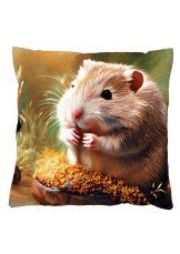 Povlak na polštář 40x40 na zip velur křeček