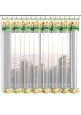 Hotová záclona 300x140cm - Květy louka