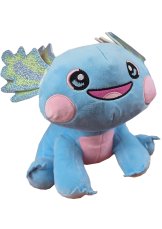 Plyšový Axolotl v modré barvě, vodní dráček příjmný k mazlení. Plyšový Axolotl v modré barvě, vodní dráček příjmný k mazlení.