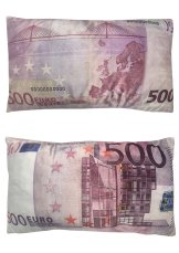 Dekorační polštář bankovka 500 Eur 30x50cm Dekorační polštář bankovka 500 Eur 30x50cm