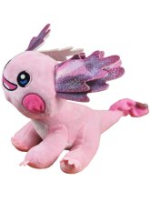Plyšový Axolotl pro děti, krásný vodní dráček v růžové barvě.
