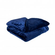 deka mikroplyšová teplá a příjemná na dotek 150x200cm jednobarevná tmavě modrá