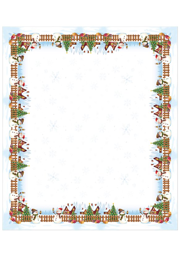 Vánoční ubrus Sněhuláci zelený