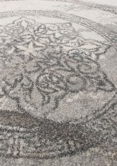 Kusový koberec VISTA  04 kruh šedý