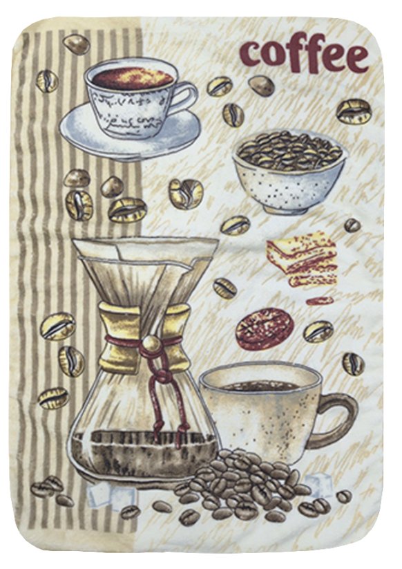 Mikrovlákno utěrka 40x60cm Coffee karafa hnědá