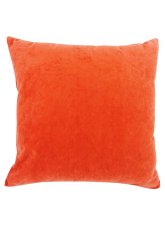 Dekorační povlak na polštářek 40x40cm s zipem suedine carrot 1333