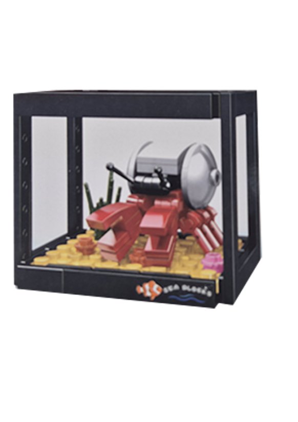 Stavebnice akvárium 90ks krab 03