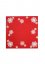 Vánoční ubrus 85x85cm s výšivkou vločky červené