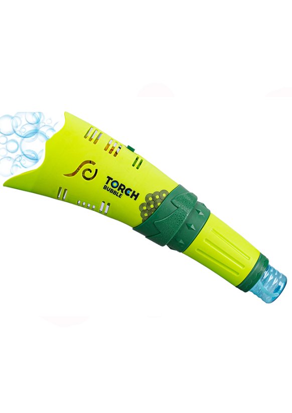 Bublifukovač pochodeň 26cm zelená