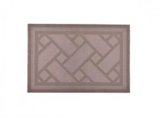 Luxusní prostírání Geometrie kostka 30x45cm - sv. hnědá