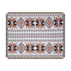 Deka Boho s třásněmi 130x180cm 1 tmavá