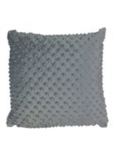 Povlak na polštář 40x40 na zip Minky tmavě šedý