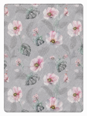 Přikrývka MILANO 160x200 Letní 250g - Růže a peří fialová
