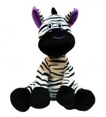 Dětský plyšák Zebra černobílá sedící