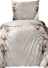 Flanelové povlečení 140x200 + 70x90 - Šípková růže na béžovém na zip Flanelové povlečení 140x200 + 70x90 - Šípková růže na béžovém na zip