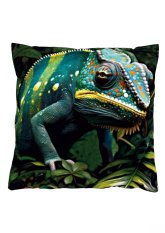 Povlak na polštářek 40x40 na zip velur chameleon