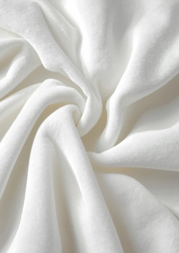 Fleecové, polar prostěradlo s gumičkou 90x200cm - bílé