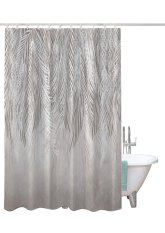 Sprchový závěs 180x200cm - listy béžové Sprchový závěs 180x200cm - listy béžové