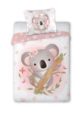 Dětské povlečení zvířátka 100x135+40x60cm - Koala