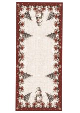 Vánoční ubrus sněhuláci červení 35x35cm Vánoční ubrus sněhuláci červení 35x35cm