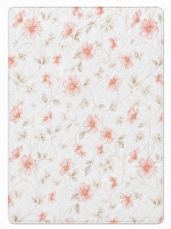 Přikrývka MILANO 200x220 Letní 400g - Květ losos na bílém