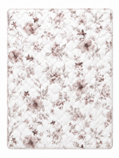 Antialergická přikrývka MILANO 160x200 Letní 500g - květy hnědé pratelná