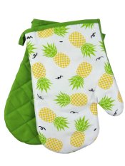 Kuchyňská chňapka s magnetem, rukavice s motivem ananas