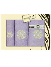 Dárkové balení ručníků a osušek Artiborda fialová 55