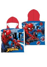 Dětská osuška, pončo s kapucí  50x110 Marvel - Spiderman