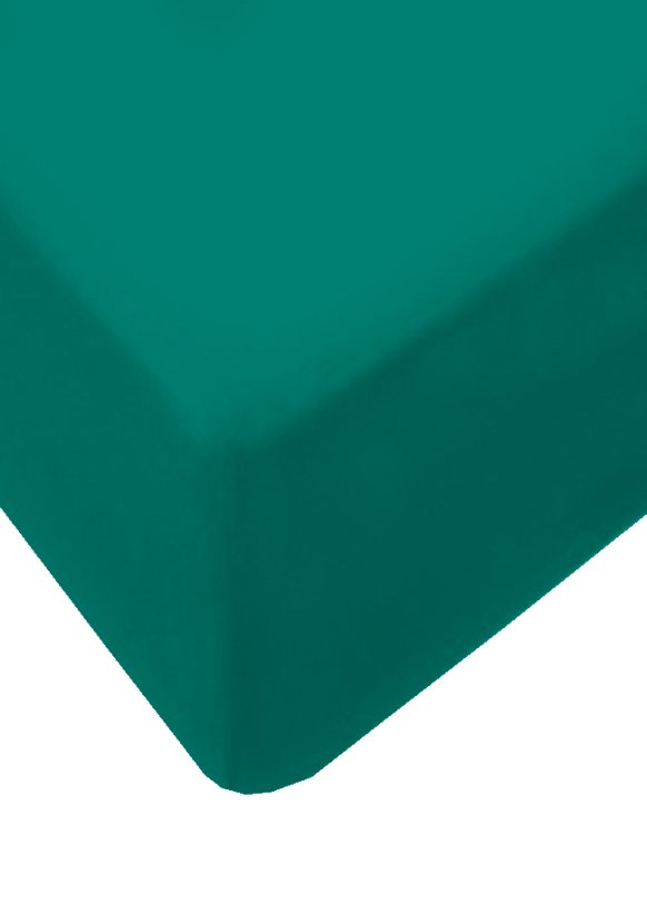 Prostěradlo Jersey s gumičkou  90x200cm - 48 tmavý tyrkys