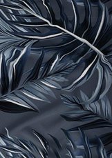 Bavlněné saténové povlečení 140x200 +70x90 - Velké listy šedé detail