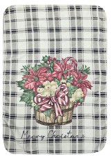 Mikrovlákno utěrka 40x60cm Vánoce káro šedé Mikrovlákno utěrka 40x60cm Vánoce káro šedé