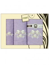 Dárkové balení ručníků a osušek Artiborda fialová 57
