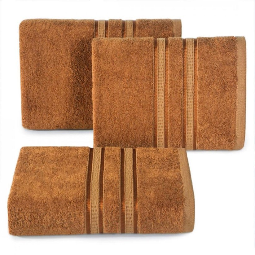 Bamboo ručník Mila 50x90cm - světle hnědý jednobarevný