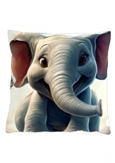 Povlak na polštář 40x40 na zip velur slůně