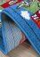 Dětský kusový koberec Město 10 barvy modré 4sleep detail lemování
