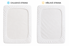 Oboustranný chránič matrace Léto/Zima 90x200cm - bílý
