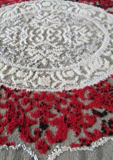 Kusový koberec ANGORA  01  šedočervený