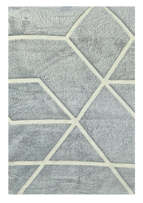 Deka mikroplyšová svítící ve tmě 150x200cm - geometrie šedá