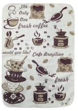 Mikrovlákno utěrka 40x60cm Coffee Brazilská káva